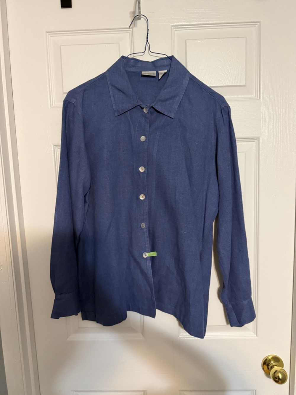 Chico's Navy Blue Button-Down Shirt